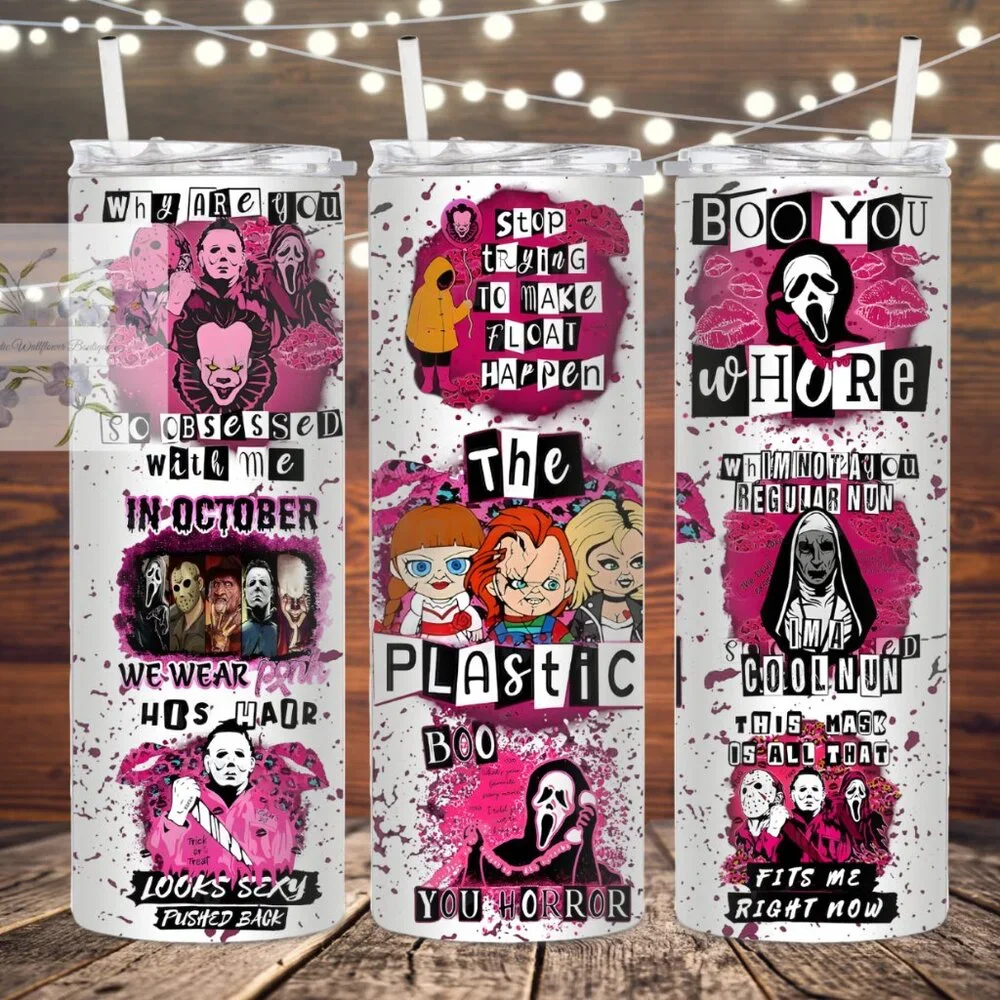 Horror Metal Insulated Tumbler